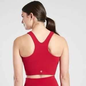 Athleta Conscious Crop Sage Green Size S Racerback Built In Bra Tank w/pads